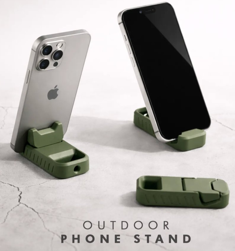 Outdoor Phone Stand - Compact and Durable